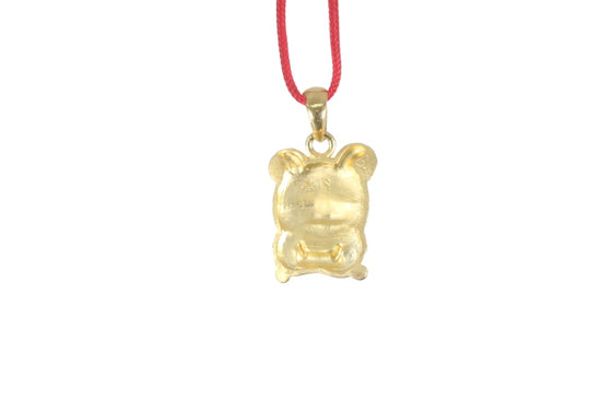 24K Gold Rat Pendant