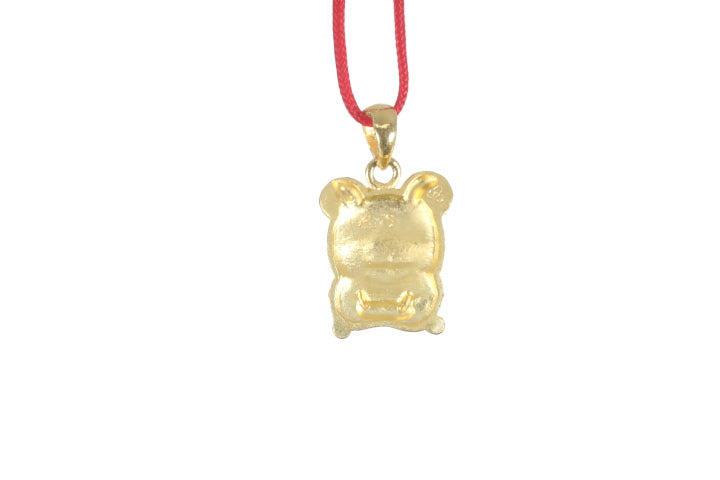 24K Gold Rat Pendant