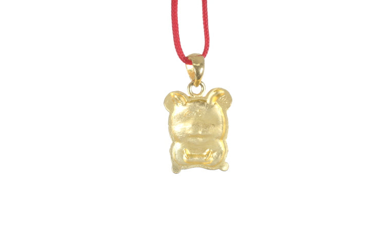 24K Gold Rat Pendant