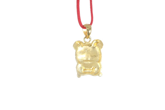 24K Gold Rat Pendant