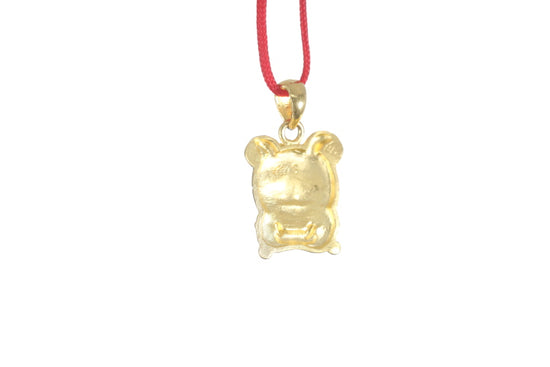 24K Gold Rat Pendant