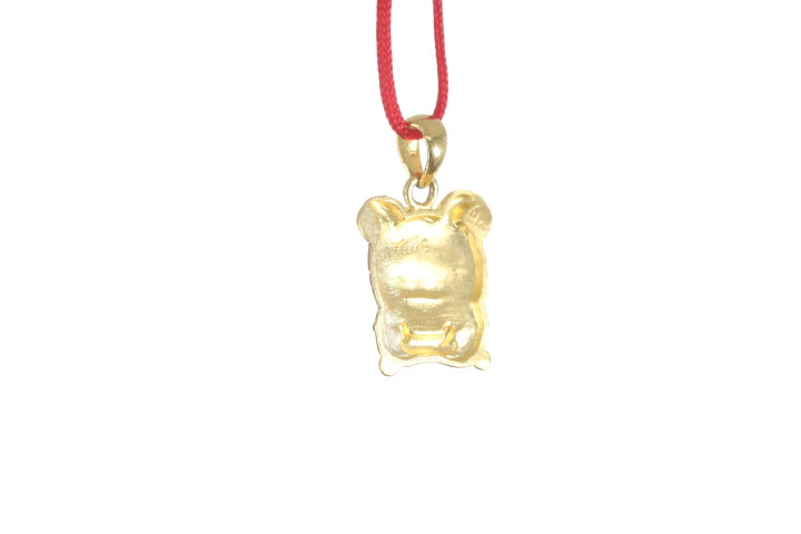 24K Gold Rat Pendant