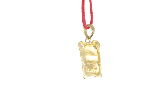 24K Gold Rat Pendant