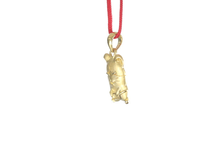 24K Gold Rat Pendant