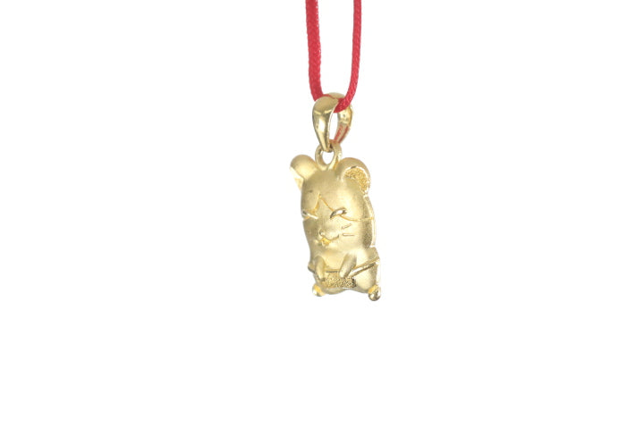 24K Gold Rat Pendant