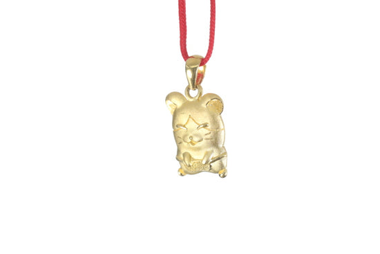 24K Gold Rat Pendant