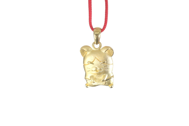 24K Gold Rat Pendant