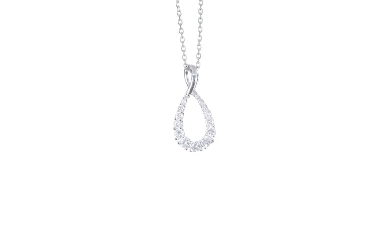 Pear Shaped Diamond Pendant