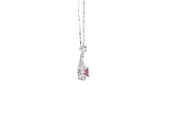 Mini Ruby and Diamond Pendant