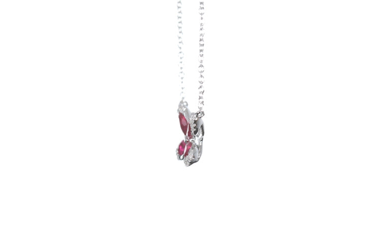 Butterfly Ruby and Diamond Pendant