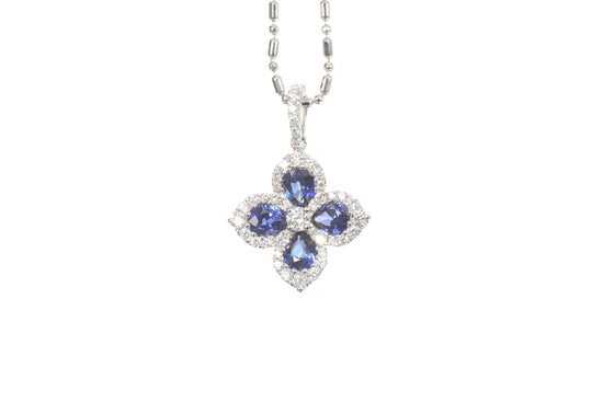 Sapphire Diamond Pendant