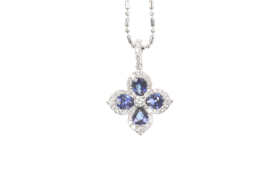 Sapphire Diamond Pendant