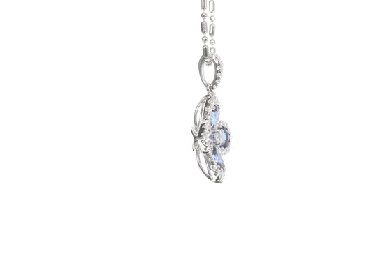 Sapphire Diamond Pendant