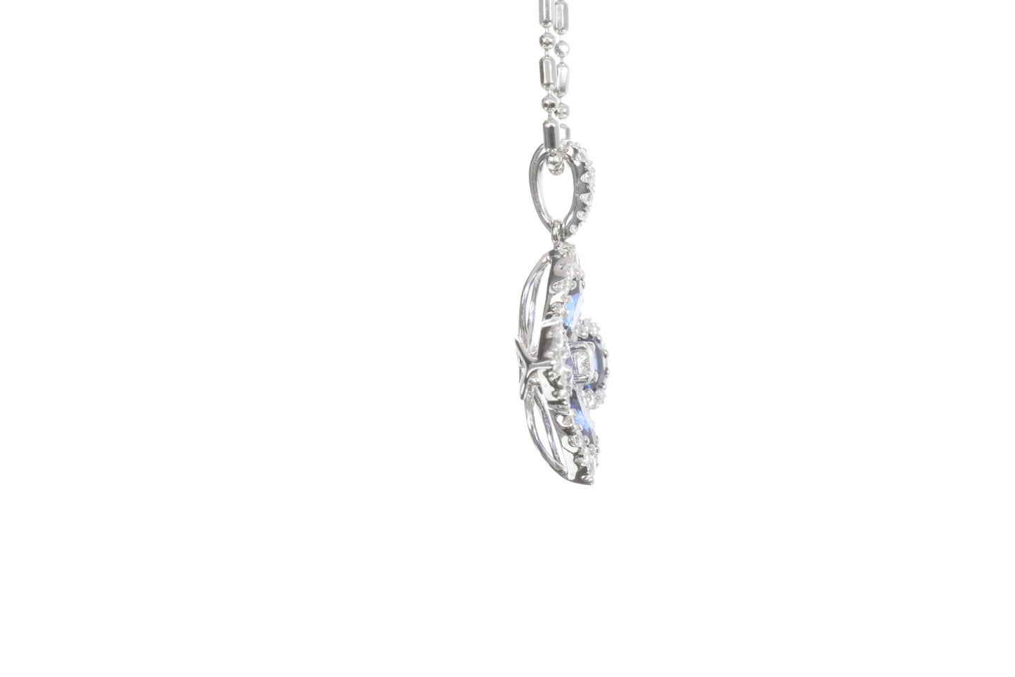 Sapphire Diamond Pendant