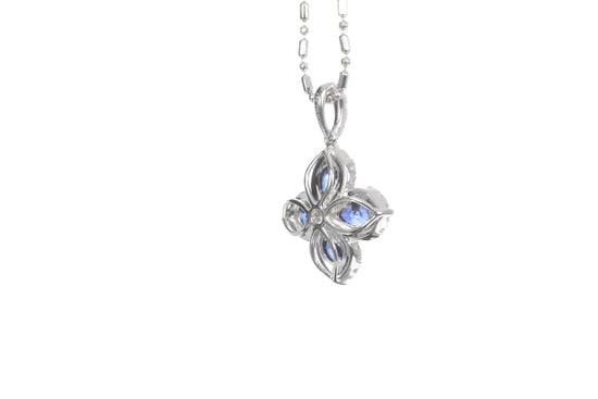 Sapphire Diamond Pendant