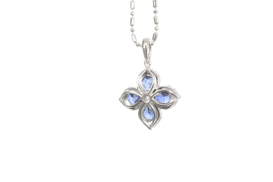 Sapphire Diamond Pendant