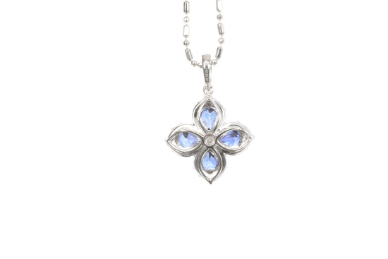 Sapphire Diamond Pendant