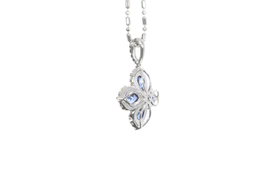 Sapphire Diamond Pendant