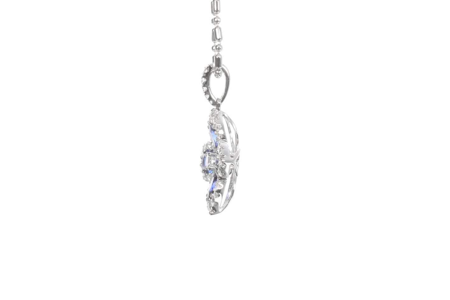 Sapphire Diamond Pendant