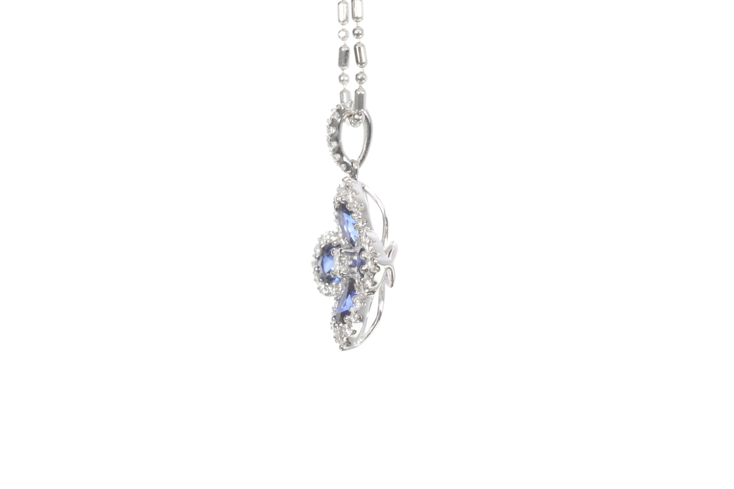 Sapphire Diamond Pendant