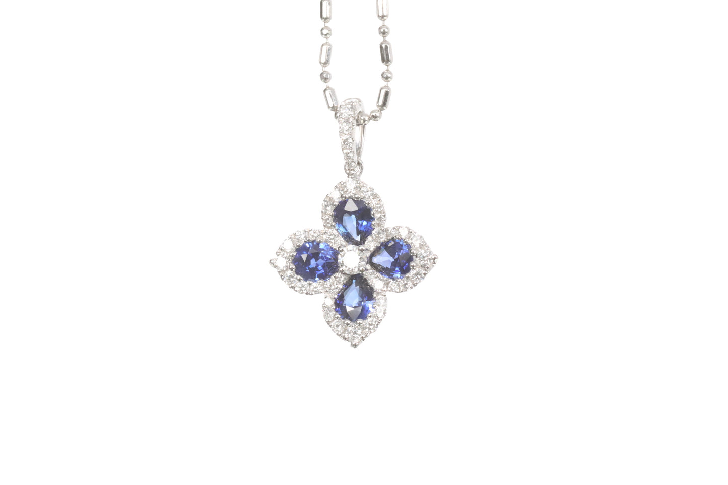 Sapphire Diamond Pendant