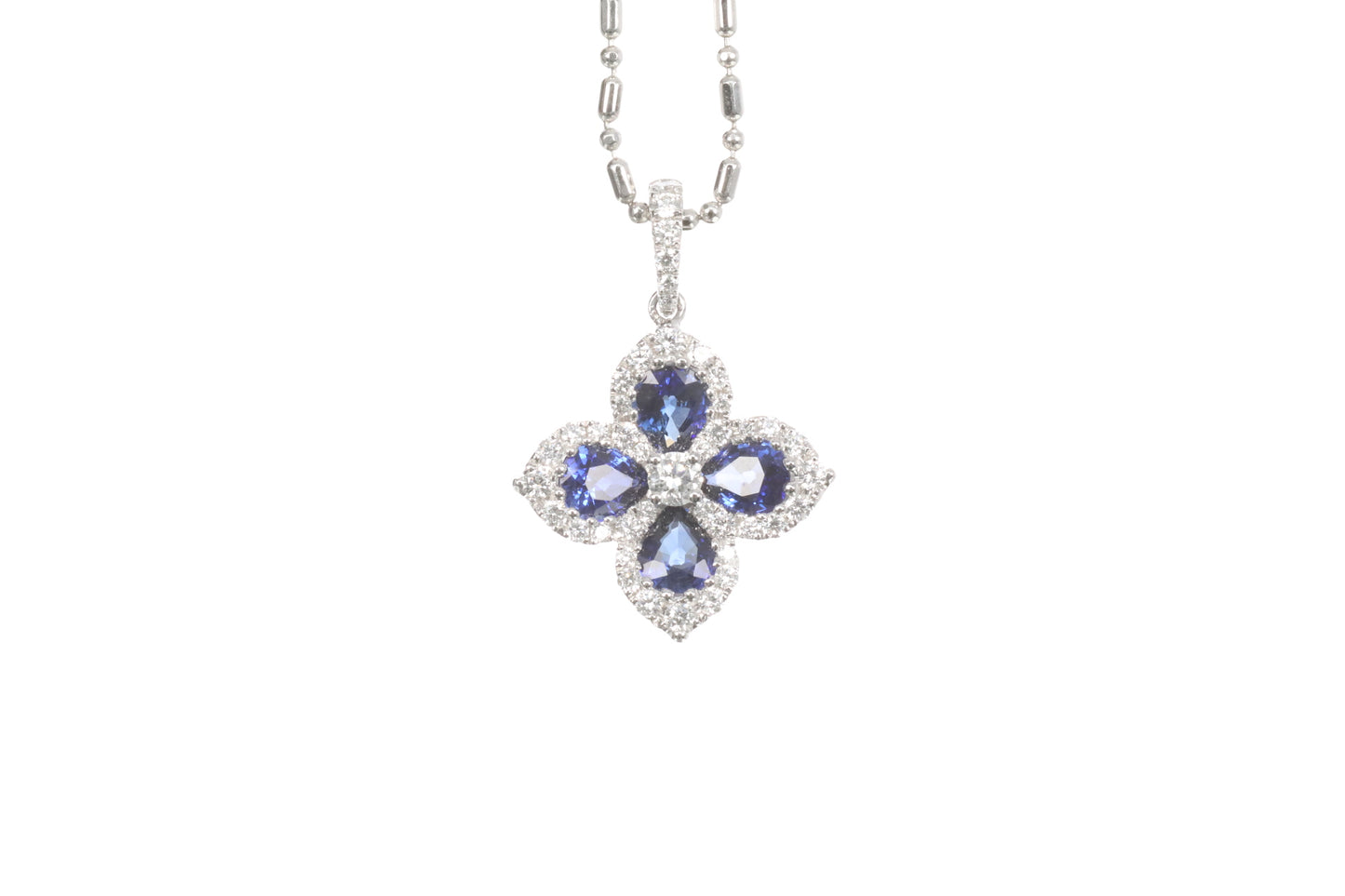 Sapphire Diamond Pendant