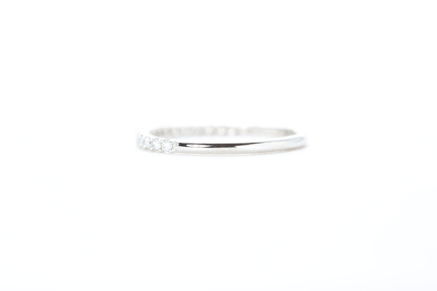 Micro Pavé 1/4 Carat Diamond Ring in 18K White Gold