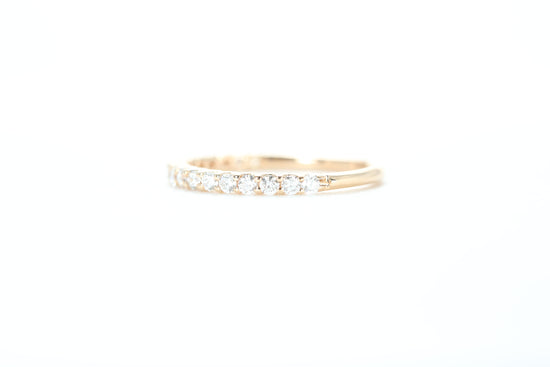 Micro Pavé 1/3 Carat Diamond Ring in 18K Rose Gold