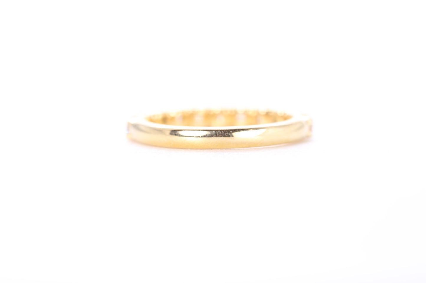 Micro Pavé One Carat Carat Diamond Ring in 18k Yellow Gold