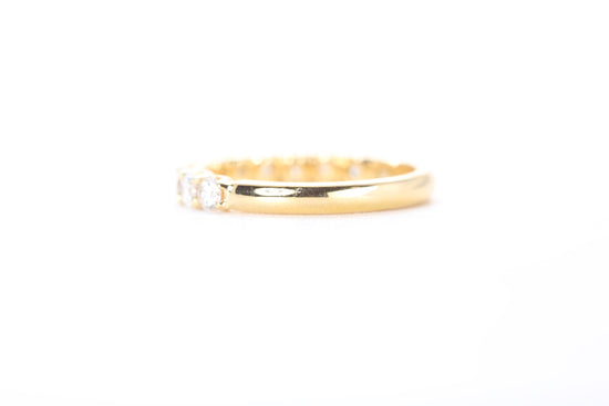 Micro Pavé One Carat Carat Diamond Ring in 18k Yellow Gold