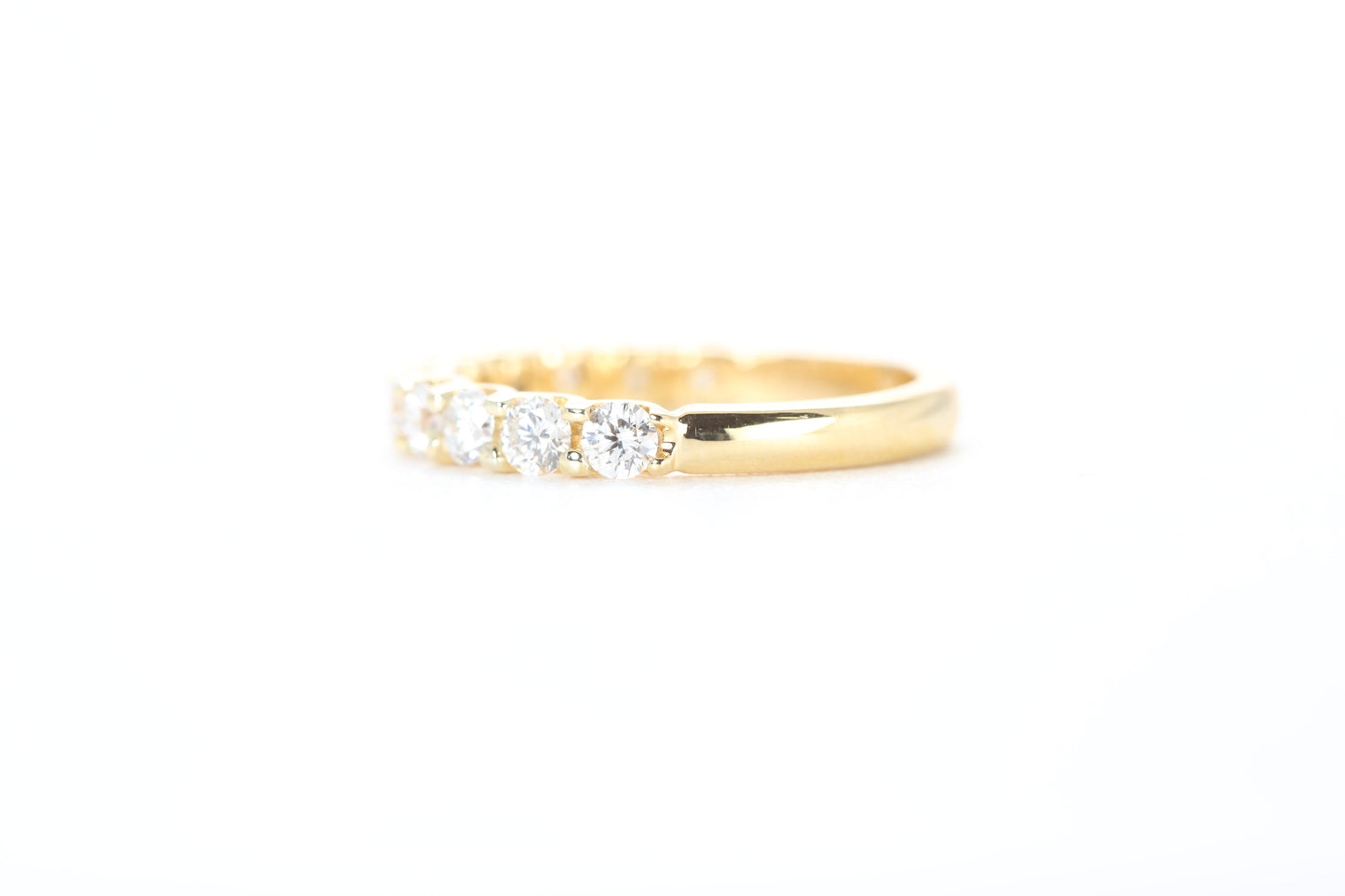 Micro Pavé One Carat Carat Diamond Ring in 18k Yellow Gold