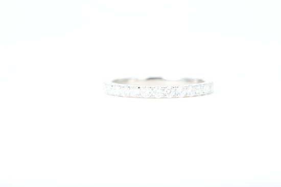 Micro Pavé 1/2 Carat Diamond Ring in 14K White Gold