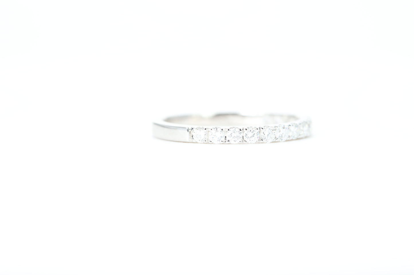 Micro Pavé 1/2 Carat Diamond Ring in 14K White Gold