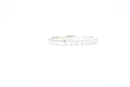 Micro Pavé 1/2 Carat Diamond Ring in 14K White Gold