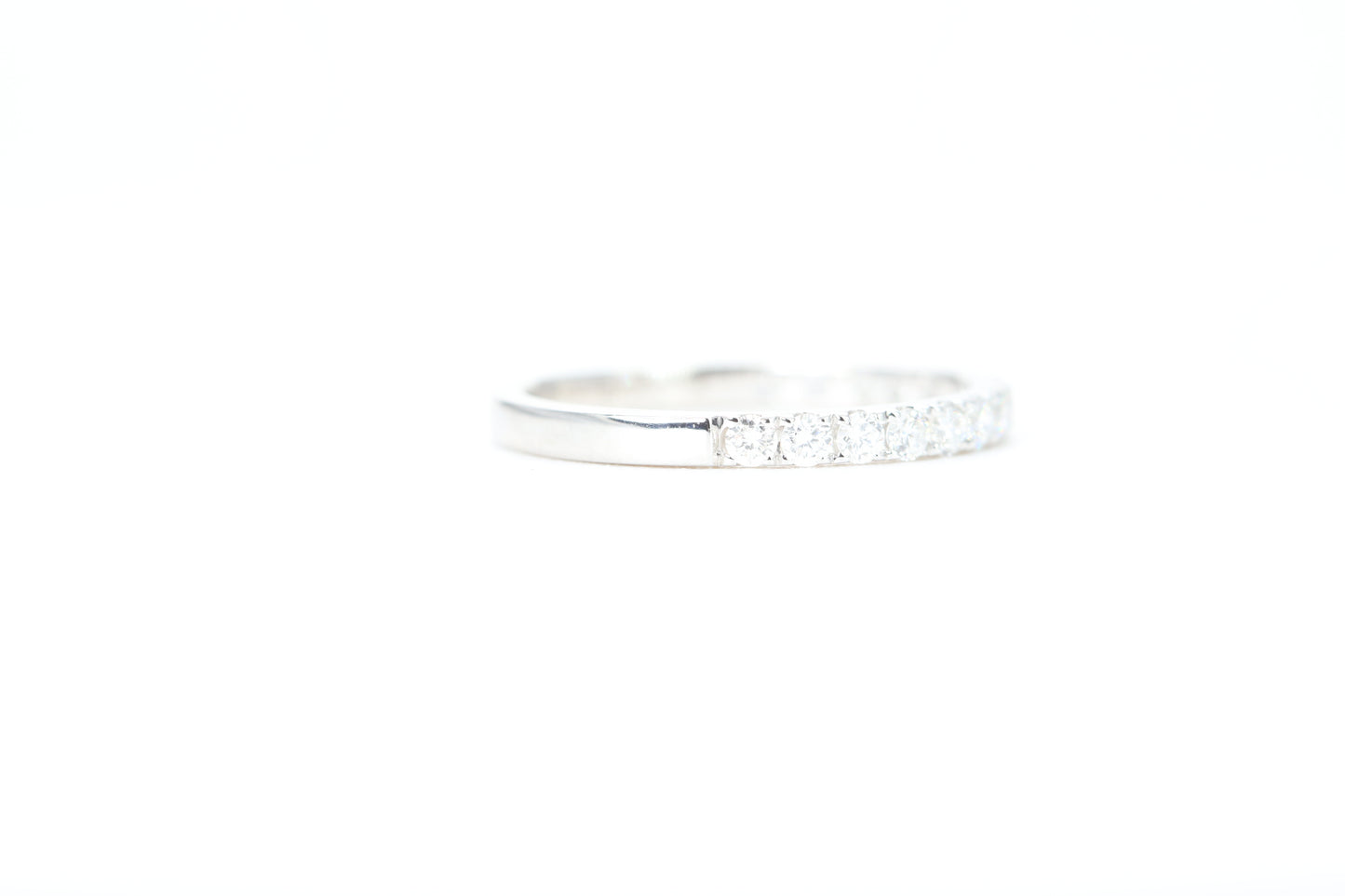 Micro Pavé 1/2 Carat Diamond Ring in 14K White Gold