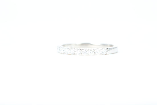 Micro Pavé 1/2 Carat Diamond Ring in 14K White Gold