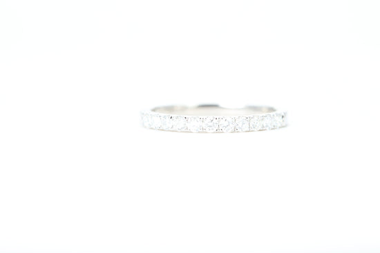 Micro Pavé 1/2 Carat Diamond Ring in 14K White Gold