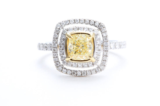 Fancy Cushion Shaped Diamond Ring