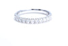 Minimalist Pavé Diamond Ring 1/2 of a carat total weight in 18K white gold