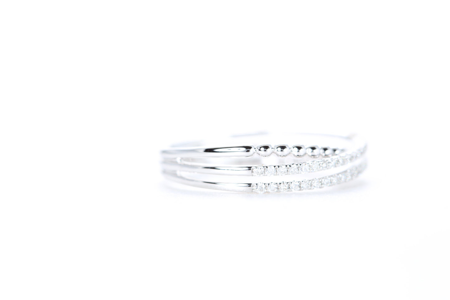 Intertwined Diamond Ring