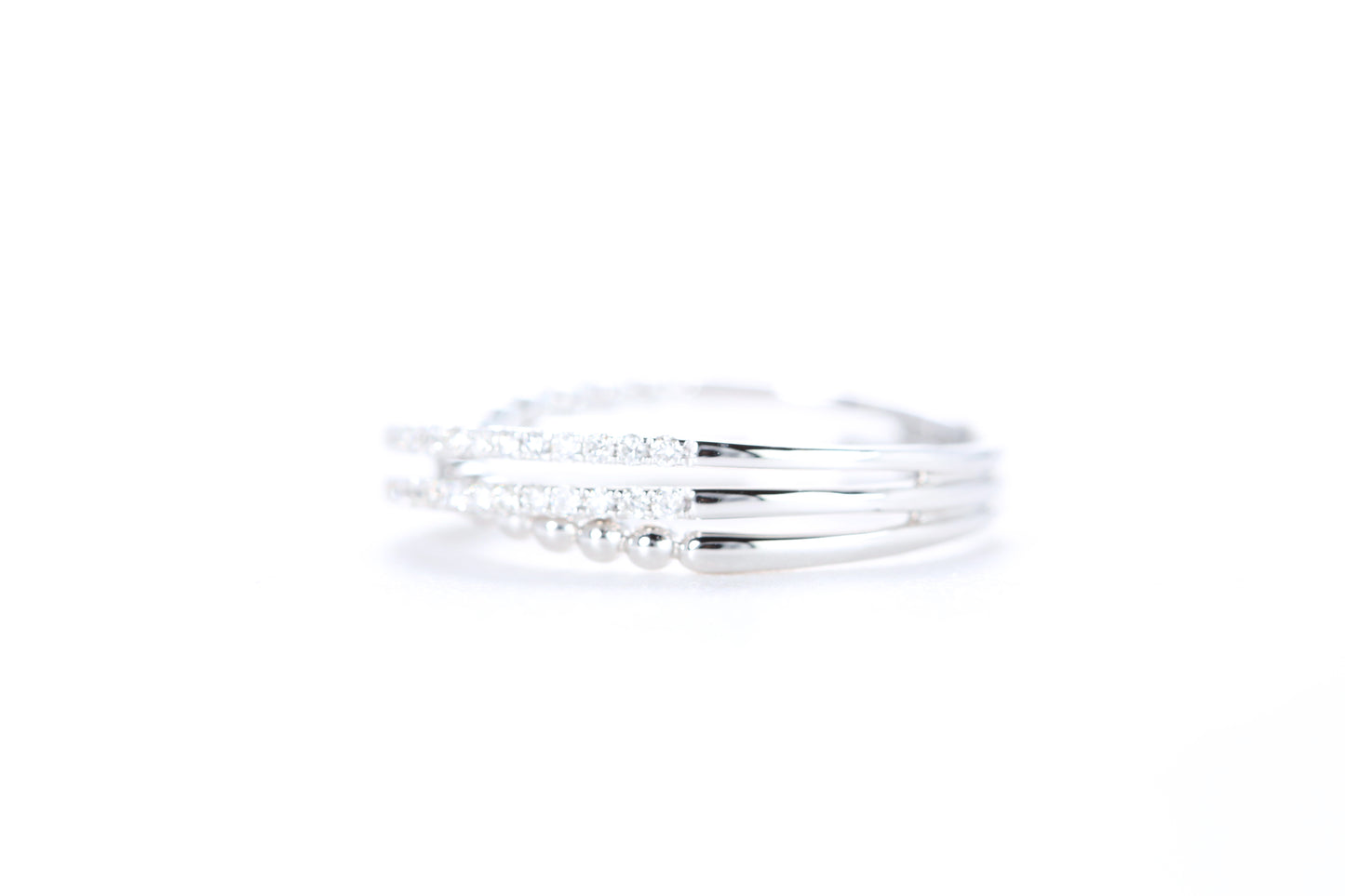 Intertwined Diamond Ring