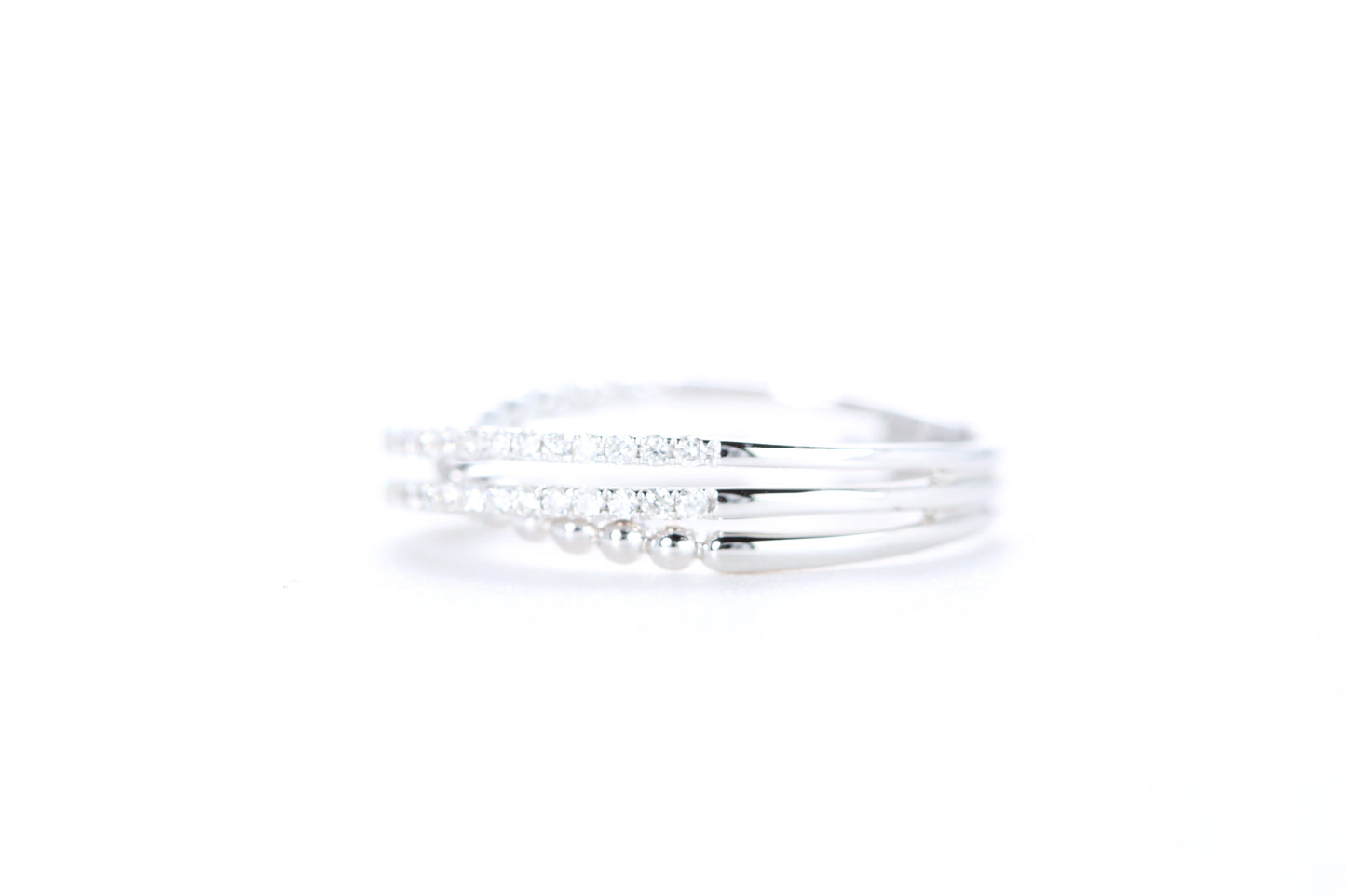 Intertwined Diamond Ring