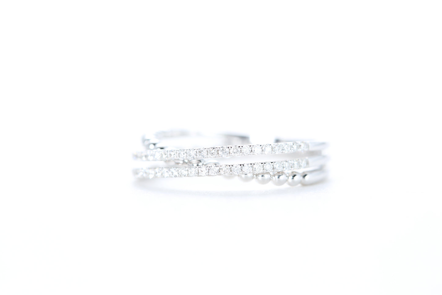 Intertwined Diamond Ring