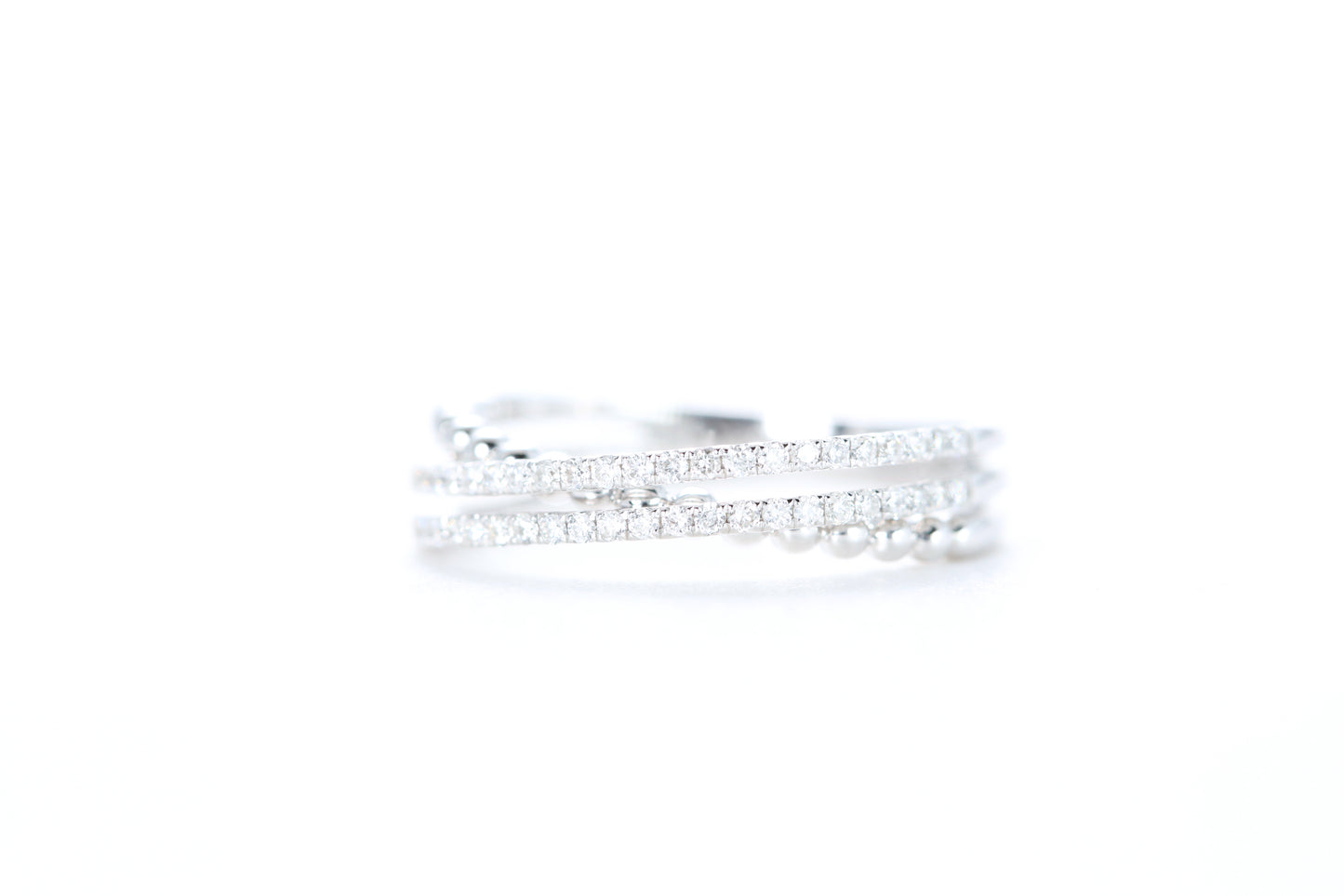 Intertwined Diamond Ring