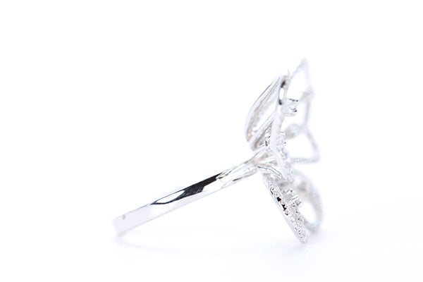 Intricate Diamond Butterfly Ring