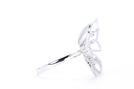 Intricate Diamond Butterfly Ring