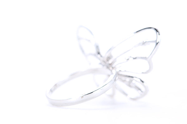 Intricate Diamond Butterfly Ring