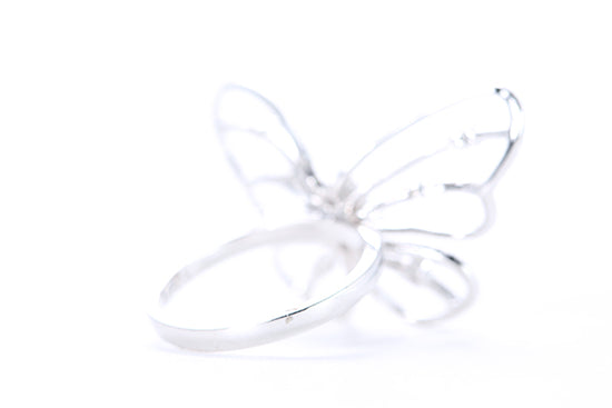 Intricate Diamond Butterfly Ring