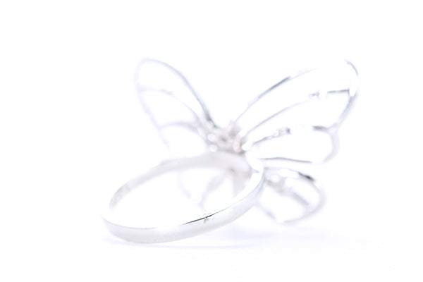 Intricate Diamond Butterfly Ring