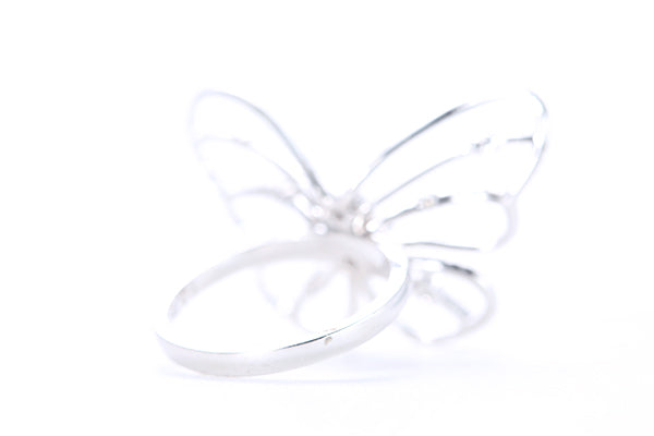 Intricate Diamond Butterfly Ring